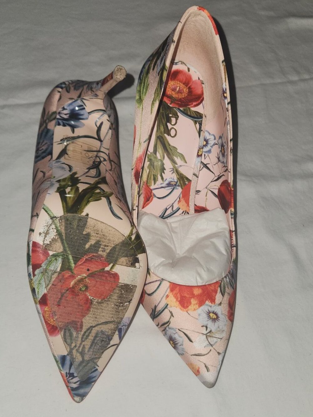 Aldo Pink Floral Pumps Size 8 - Picture 10 of 11